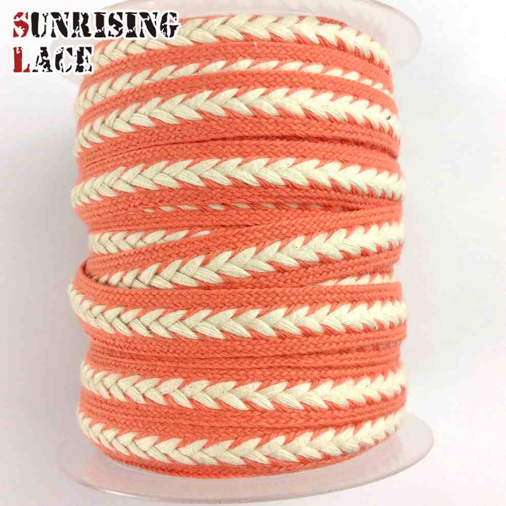 15mm Soft Cotton Strong Braided Woven Webbing For Sale